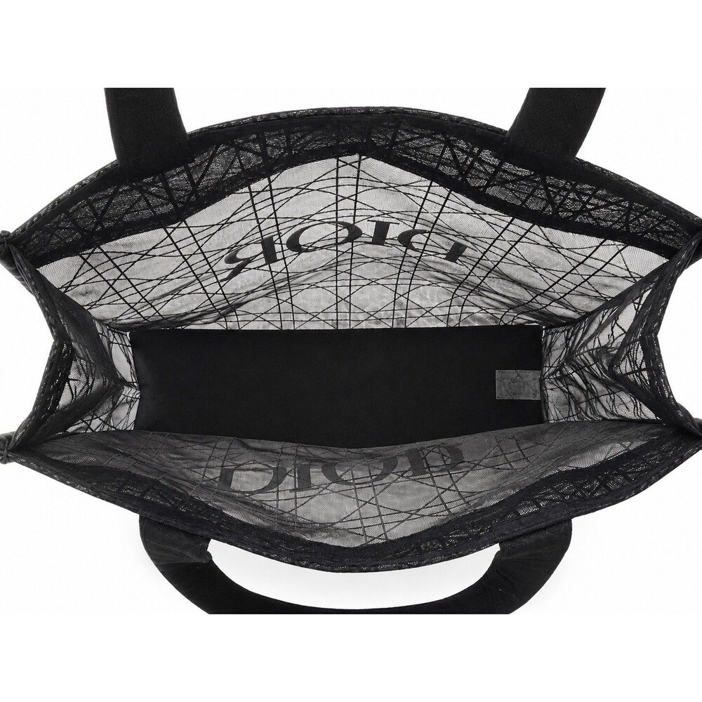 Christian Dior Beauty Parfums VIP Black Velvet Mesh Large Tote Bag - Picture 3 of 11